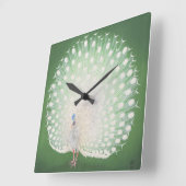 Peacock Vierkante Klok (Hoek)
