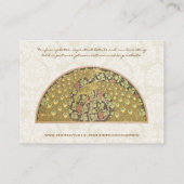 Peacock Vineyard Damask Tafel Plaats Kaarten Plaatskaartje (Achterkant)