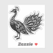 Peacock vinyl sticker (Vel)