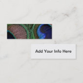 Peacock-Visitekaartje Mini Visitekaartje (Voorkant / Achterkant)