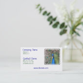 Peacock-Visitekaartje Visitekaartje (Staand voorkant)