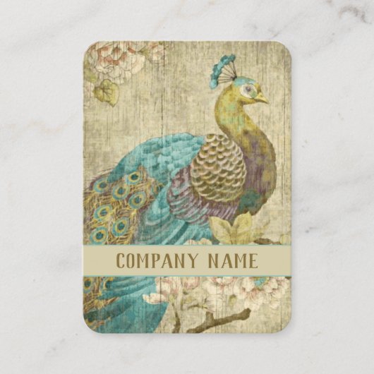 Peacock-Visitekaartje Visitekaartje (Voorkant)