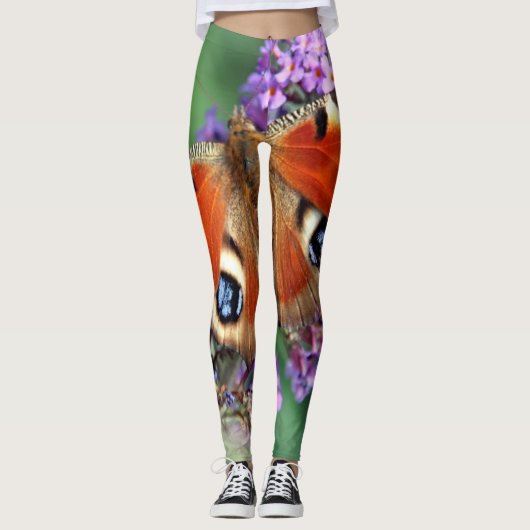 Peacock vlinder Leggings (Voorkant)