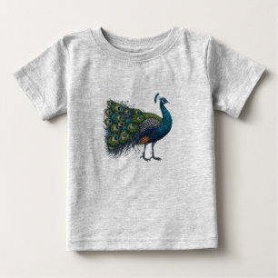 Peacock vogel Baby Fine Jersey T-shirt
