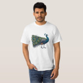 Peacock vogel waarde T-shirt (Voorkant volledig)