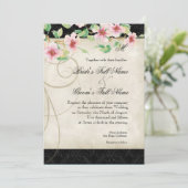 Peacock Vogelkooi - Uitnodiging voor bruiloft (Staand voorkant)