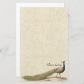 Peacock-vogelpootgoed Briefpapier (Voorkant / Achterkant)