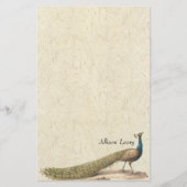 Peacock-vogelpootgoed Briefpapier (Voorkant)