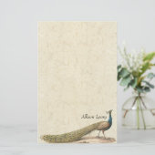 Peacock-vogelpootgoed Briefpapier (Staand voorkant)