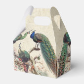  Peacock Vogels Wildlife Animals Favor Box Bedankdoosjes (Voorkant Zijde)