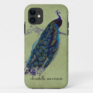  Peacock, volledige veren op gespannen kant iPhone 11 Hoesje