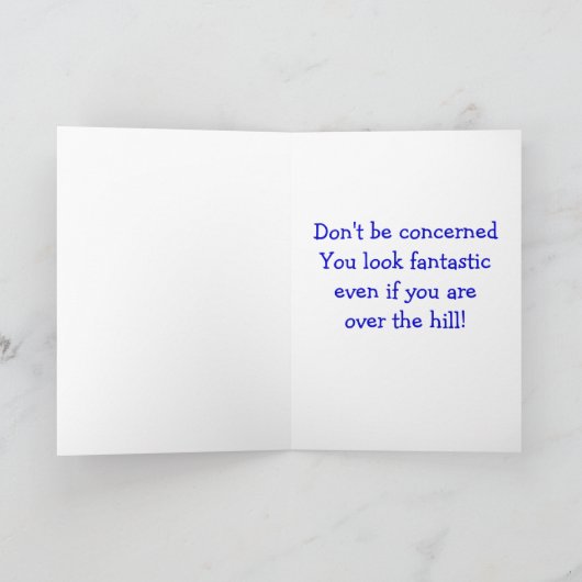 PEACOCK VRAAGT OF U EEN BOE OP HET OUDEREN BENT KAART (Binnen)