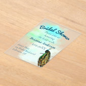  Peacock Vrijgezellenfeest Acryl Uitnodigingen (Laagn)