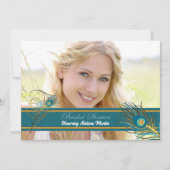 Peacock Vrijgezellenfeest Bride voor foto Kaart (Voorkant)