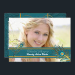 Peacock Vrijgezellenfeest Bride voor foto Kaart<br><div class="desc">Onze Peacock Threadal Shower Invitations coördineren met ons Peacock Wedding Collectie. Neem contact op met de artiest voor hulp bij het zoeken naar de kaarten die u nodig hebt.</div>