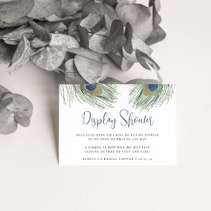 Peacock Vrijgezellenfeest Cadeauscherm Informatiekaartje