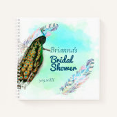  Peacock Vrijgezellenfeest Guest Book Notitieboek (Voorkant)