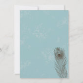 Peacock-Vrijgezellenfeest Kaart (Achterkant)