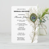 Peacock-Vrijgezellenfeest Kaart (Staand voorkant)