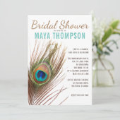 Peacock-Vrijgezellenfeest Kaart (Staand voorkant)