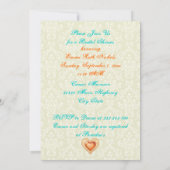 Peacock-vrijgezellenfeest voor sierjuwelen kaart (Achterkant)