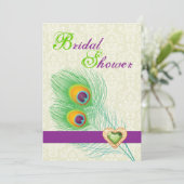 Peacock-vrijgezellenfeest voor sierjuwelen kaart (Staand voorkant)