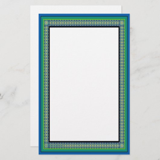 Peacock Walk Briefpapier (Voorkant / Achterkant)