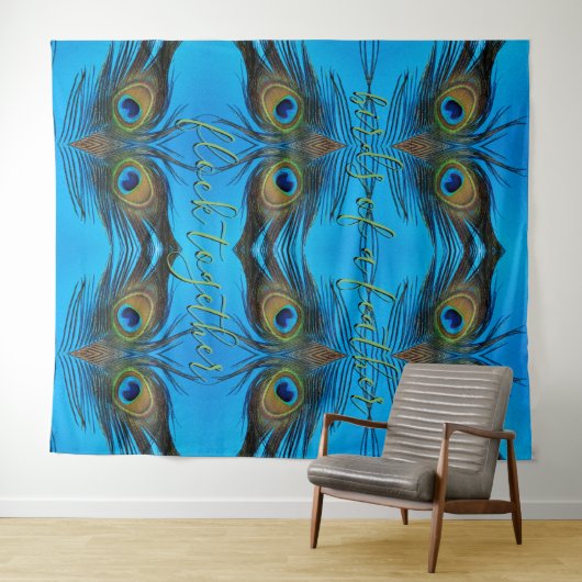 Peacock Wandkleed (In Situ (horizontaal))