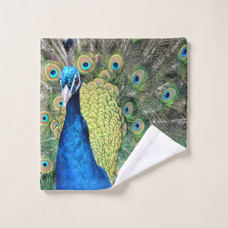 Peacock Wash Cloth Washandje
