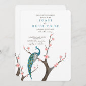 Peacock-Waterverf Kaart (Voorkant / Achterkant)