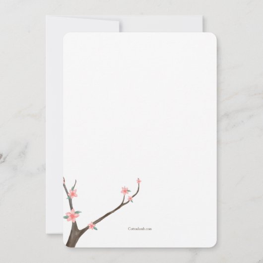 Peacock-Waterverf Kaart (Achterkant)