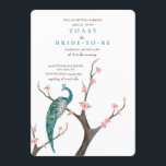 Peacock-Waterverf Kaart<br><div class="desc">Een exotische uitnodiging met een blauwe en blauwgroen pauw op een tak van een bloeiende boom. (Achtergrondvector gemaakt door freepik - www.freepik.com). () De kaart is eenvoudig aan te passen aan de tekst, het lettertype, de tekenkleur, de papieren vormopties en de keuze uit zes papiertypen.() Niet precies wat je zoekt?...</div>