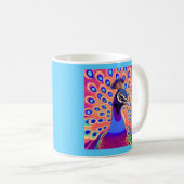 Peacock-Waterverf Koffiemok (Voorkant rechts)