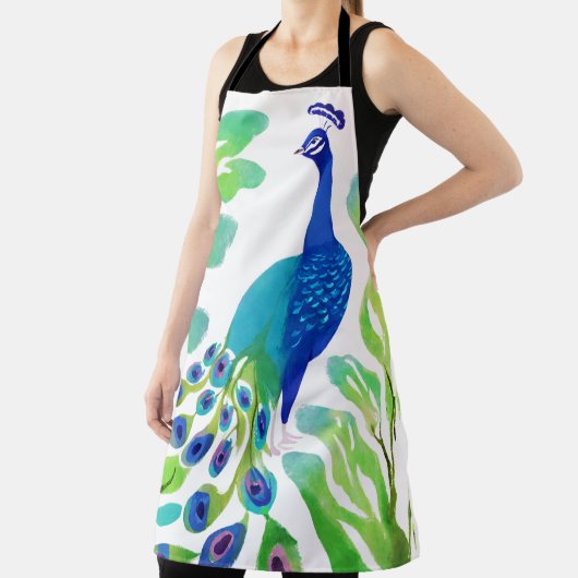 Peacock-Waterverf Schort (Insitu)