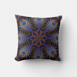 Peacock Web Fractals Jumbo Cushion Pillow Kussen