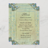  Peacock Weddenrenmenu Menu (Voorkant / Achterkant)