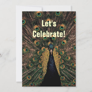 Peacock - Weddenschap Jubileum Kaart