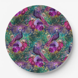 Peacock Weddenschap Papieren Borden Bordje