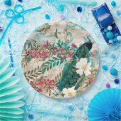 Peacock Weddenschap Papieren Borden Papieren Bordje (Feest)