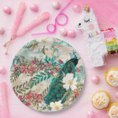 Peacock Weddenschap Papieren Borden Papieren Bordje (Feest)