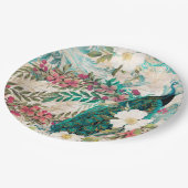 Peacock Weddenschap Papieren Borden Papieren Bordje (Gekanteld)