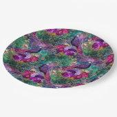 Peacock Weddenschap Papieren Borden Papieren Bordje (Gekanteld)