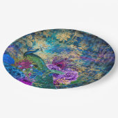 Peacock Weddenschap Papieren Borden Papieren Bordje (Gekanteld)