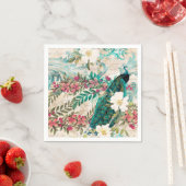 Peacock Weddenschappen Papier servetten (Insitu)