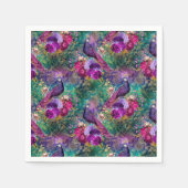 Peacock Weddenschappen Papier servetten (Voorkant)