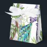 Peacock Wedding Bedankdoosjes<br><div class="desc">Mooie pauw bruiloft gunst doos.</div>