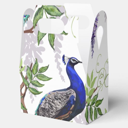 Peacock Wedding Bedankdoosjes (Geopend)