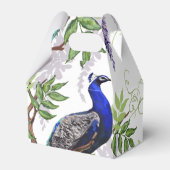 Peacock Wedding Bedankdoosjes (Voorkant Zijde)