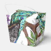 Peacock Wedding Bedankdoosjes (Achterkant)