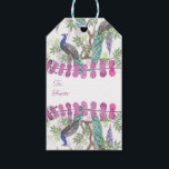 Peacock Wedding Cadeaulabel<br><div class="desc">Mooie labels voor een bruiloft.</div>